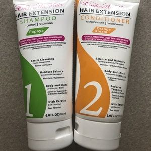 Hair extension shampoo and conditioner